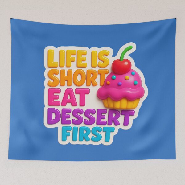 Item preview, Life is short – dessert first! designed and sold by Girih.