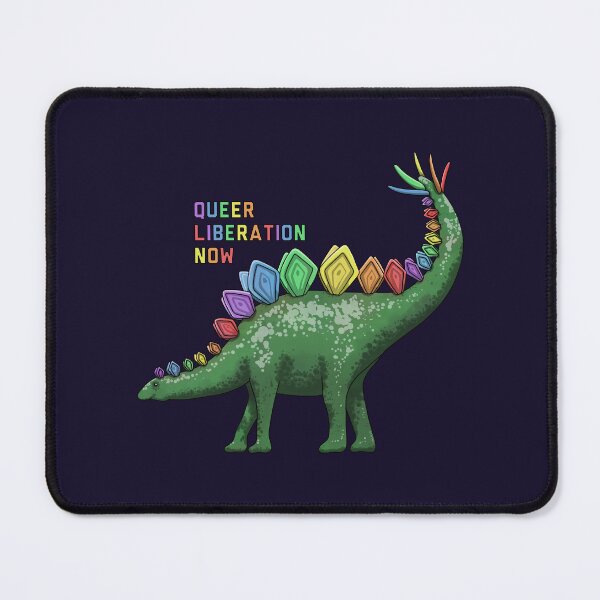 Item preview, Queer Liberation Now Stegosaurus designed and sold by Art by Veya.