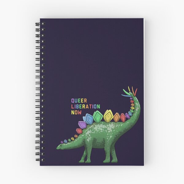 Item preview, Queer Liberation Now Stegosaurus designed and sold by Art by Veya.
