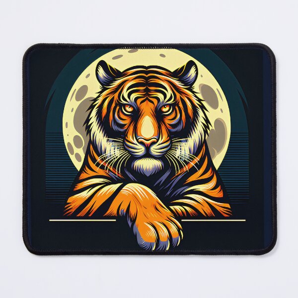 Item preview, Mystic Tiger under the Full Moon designed and sold by VaryVibe.