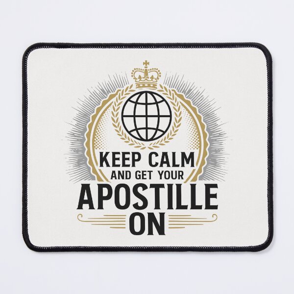 Item preview, Keep Calm and Get Your Apostille On designed and sold by NotaryLife.