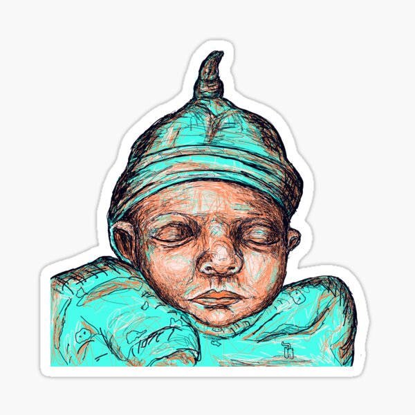 Item preview, The sleeping new born baby designed and sold by SHARON NAKAR.