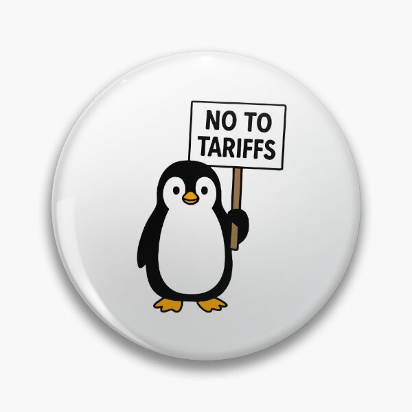 Item preview, NO TO TARIFFS - Penguin designed and sold by JerboaShop.