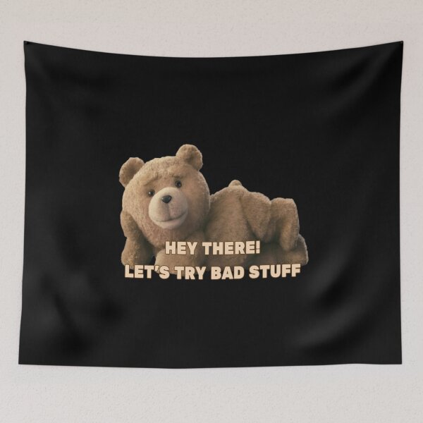 Item preview, HEY THERE! LET’S TRY BAD STUFF!!!!! designed and sold by Ayman Toumarti.