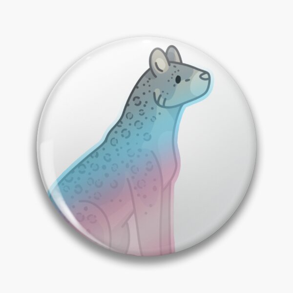 Item preview, Trans snow leopard sticker  designed and sold by UndyingLoveArt.