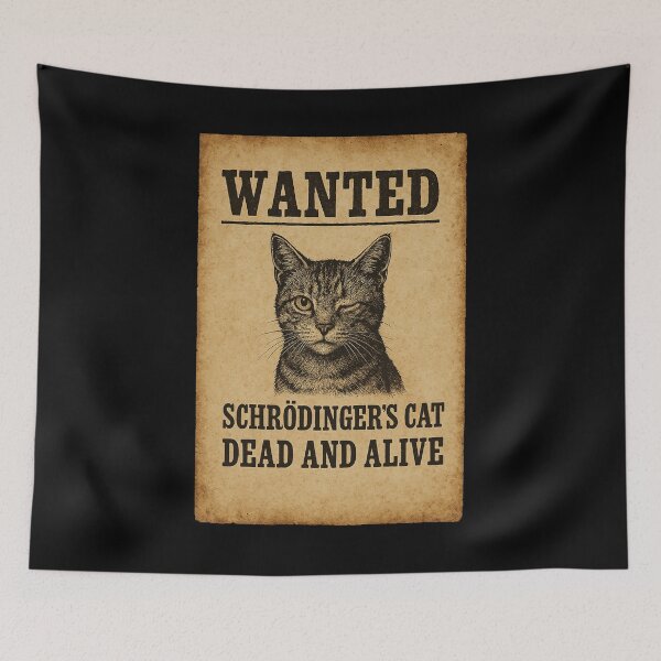 Item preview, Wanted: Schrödinger's cat. Dead and alive designed and sold by labstud.