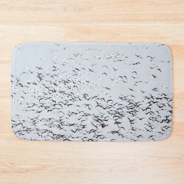 Item preview, Large flock of snow geese flying designed and sold by KRFNatureGifts.