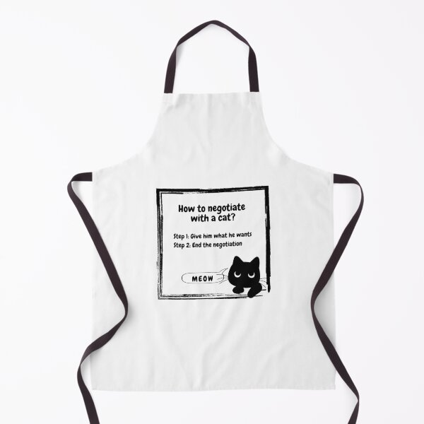 Item preview, How to negotiate with a cat - feline humor designed and sold by ZenNature.