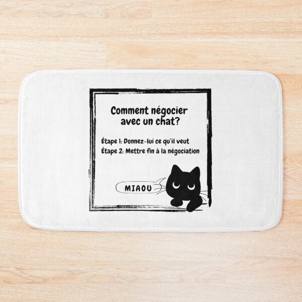 Item preview, How to negotiate with a cat - feline humor designed and sold by ZenNature.