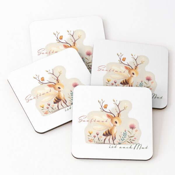 Item preview, Gentleness is also courage – delicate mythical creature designed and sold by AI-Zauberwelt.