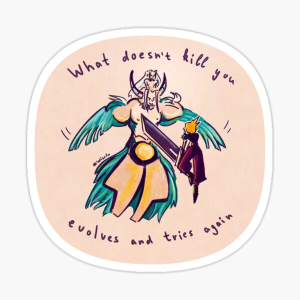 Item preview, What doesn't kill you evolves and tries again designed and sold by Wisedo.