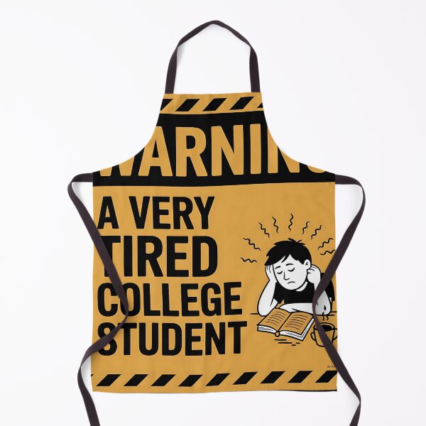 Item preview, Warning A Very Tired College Student designed and sold by universe-hold ⭐⭐⭐⭐⭐.