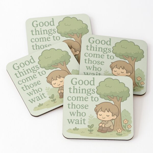 Item preview, Good Things Come To Those Who Wait  designed and sold by Sweet Chibi Dreams.