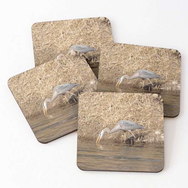 Item preview, Great blue heron fishing in the water designed and sold by KRFNatureGifts.