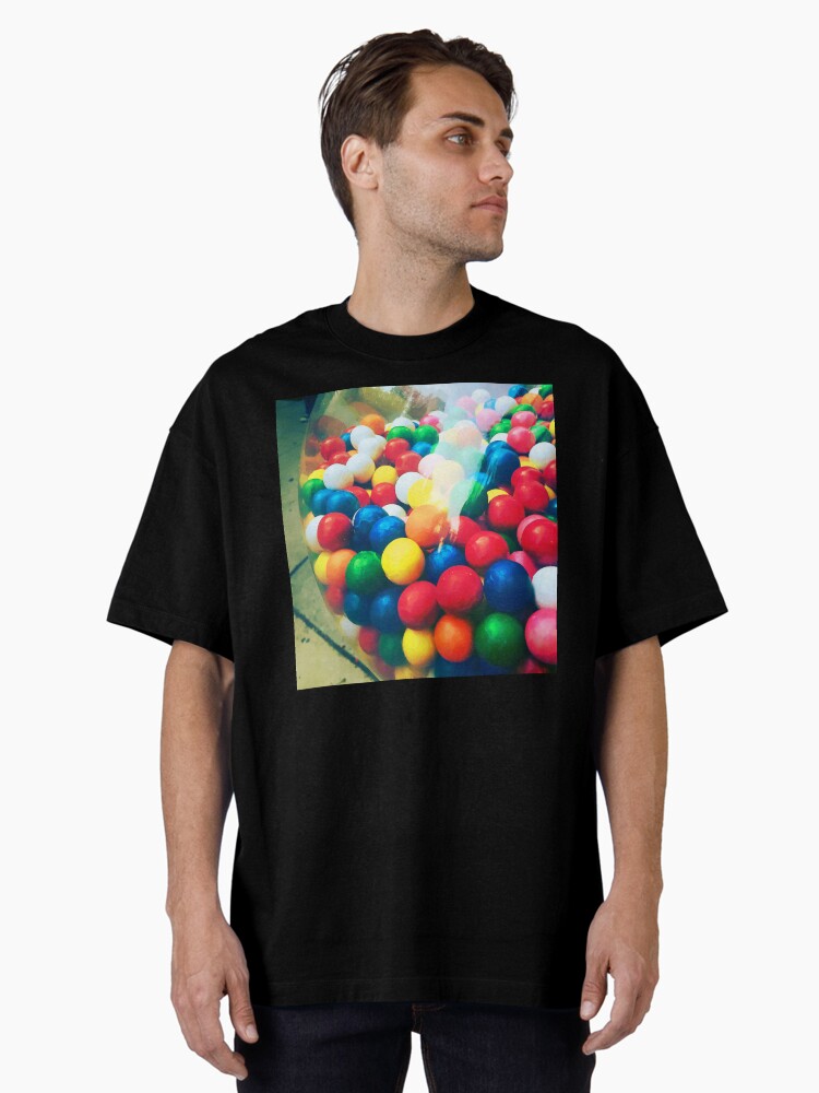 Thumbnail 1 of 7, Oversized T-Shirt, Gumballs in the Machine designed and sold by OneDayArt.