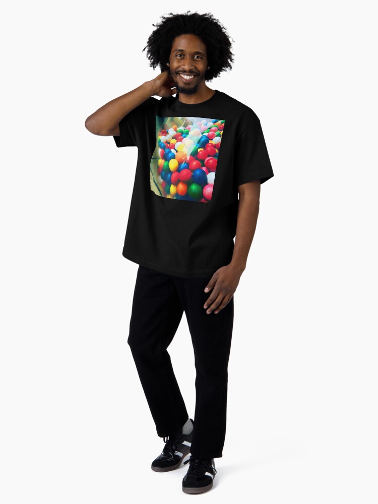 Thumbnail 4 of 7, Oversized T-Shirt, Gumballs in the Machine designed and sold by OneDayArt.