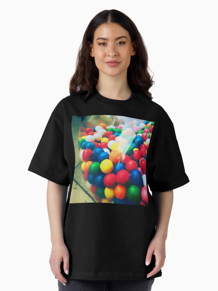 Thumbnail 2 of 7, Oversized T-Shirt, Gumballs in the Machine designed and sold by OneDayArt.