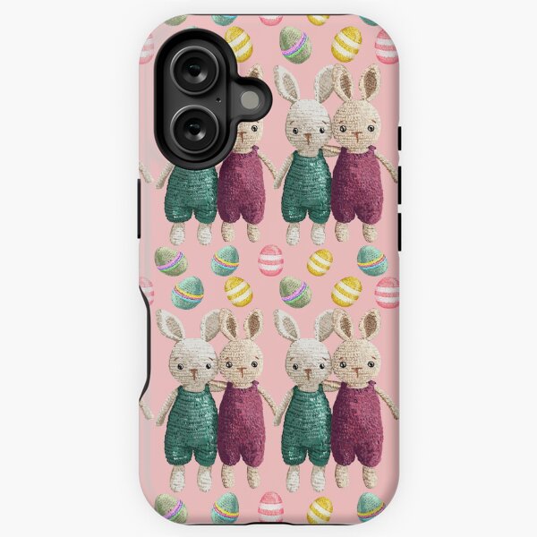 Item preview, Knitted Bunny Friends - Happy Easter Illustration for Spring Celebrations designed and sold by Pandositive.