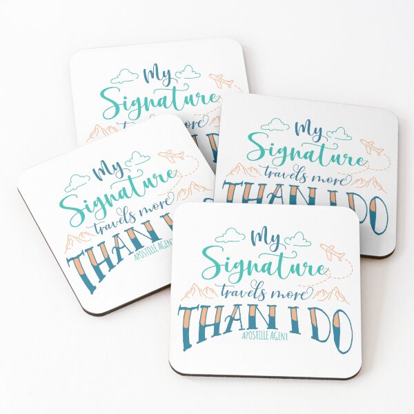 Item preview, My Signature Travels More Than I Do - Apostille Agent designed and sold by NotaryLife.