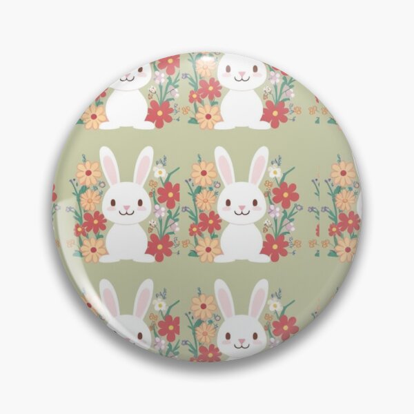 Artikelvorschau, Ostern süße Hasen mit Blumen entworfen und verkauft von ArtDesignTp.