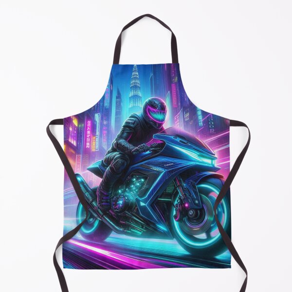 Item preview, Cyber Motorsport Biker Tour – AI Artwork for Motorized Touring and Vacation Lovers’ Clothing & Accessories designed and sold by knalpot-design.