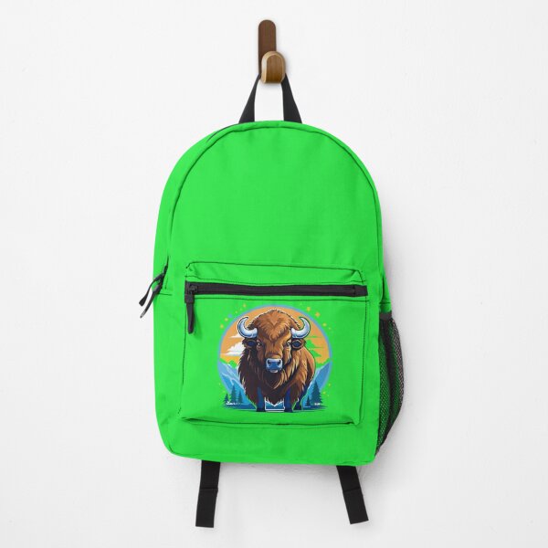 Item preview, Standing strong large horned american bison (Bison bison or bonasus) designed and sold by Danler.