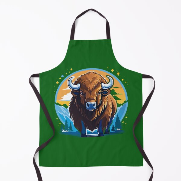 Item preview, Standing strong large horned american bison (Bison bison or bonasus) designed and sold by Danler.