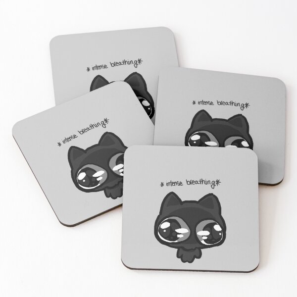 Item preview, Intense Breathing Black Cat Funny  designed and sold by Sneaky-Beans.