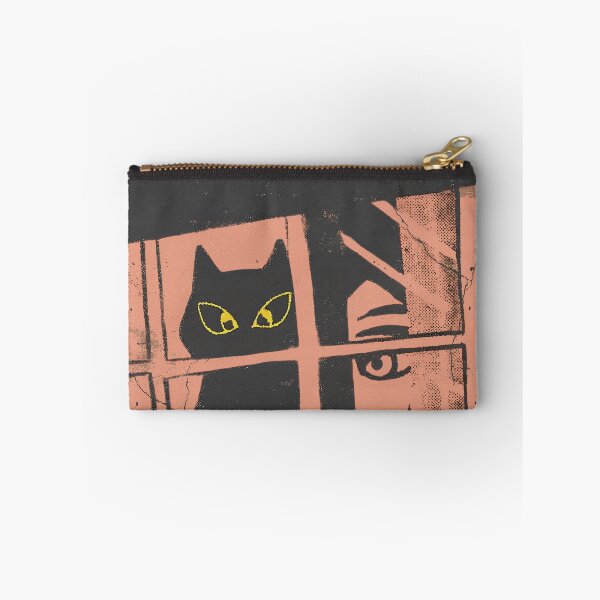 Item preview, Spying Cat: Mysterious Black Cat with Glowing Eyes designed and sold by IAPICTURE.