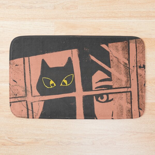 Item preview, Spying Cat: Mysterious Black Cat with Glowing Eyes designed and sold by IAPICTURE.