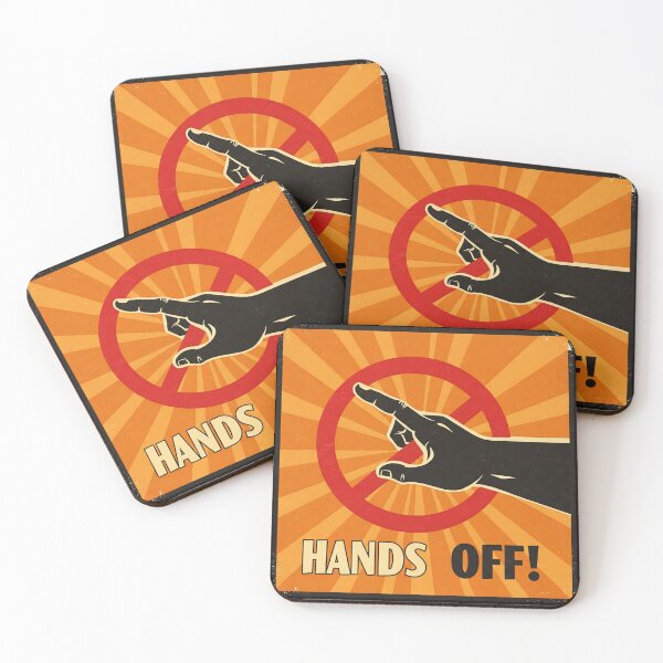 Item preview, Hands Off! usa  Anti-Contact Symbol Design protest designed and sold by Oblivyum.