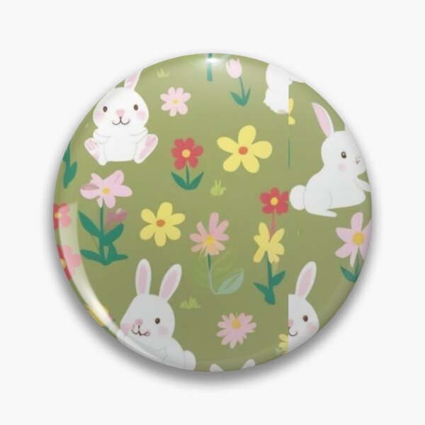 Artikelvorschau, Ostern süße Hasen mit Blumen entworfen und verkauft von ArtDesignTp.