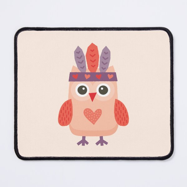 Item preview, Hipster Owlet on Blush Pink designed and sold by Daisy Beatrice.