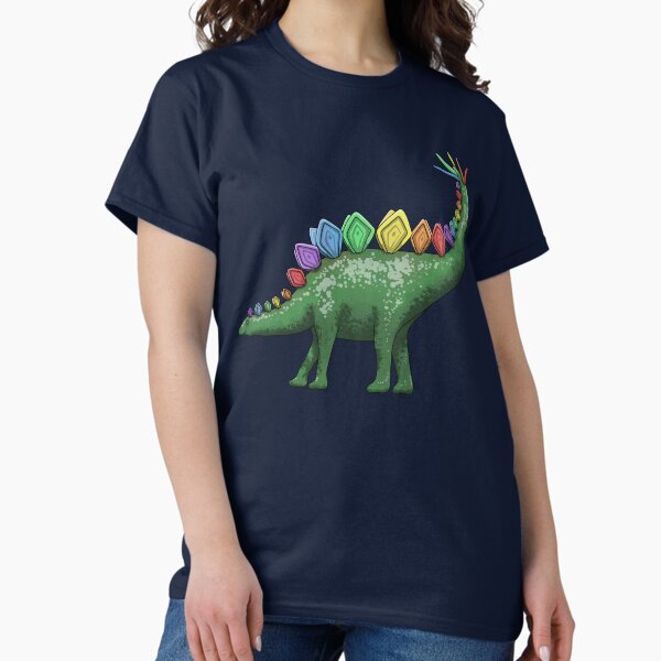 Vista previa del artículo con la obra «Estegosaurio arcoíris», diseñado y vendido por Art by Veya.