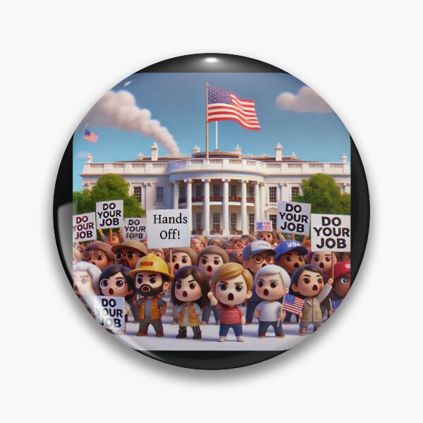 Item preview, "Hands Off! Do Your Job - White House Protest Tee" designed and sold by MySheetMusicArt.