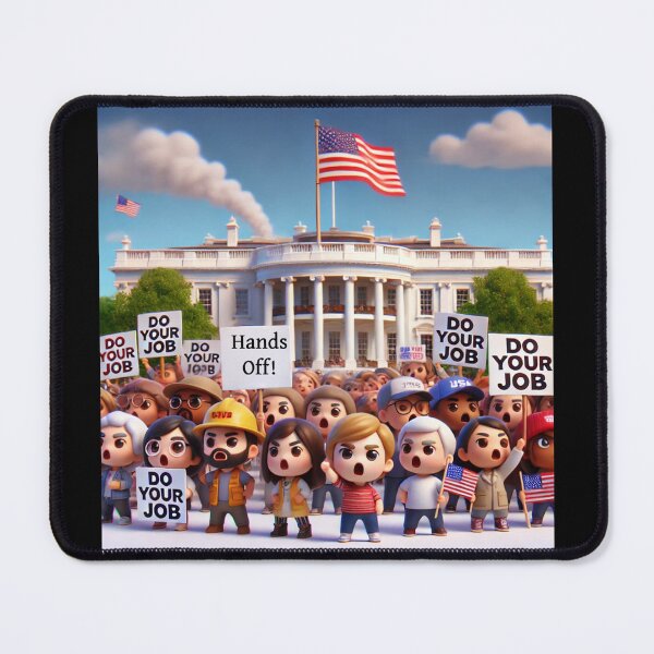 Item preview, "Hands Off! Do Your Job - White House Protest Tee" designed and sold by MySheetMusicArt.
