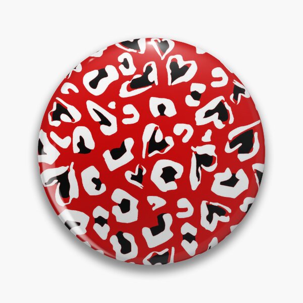 Artikelvorschau, schwarz rot Leopard Tierdruck Herzen entworfen und verkauft von Gossip Rag.