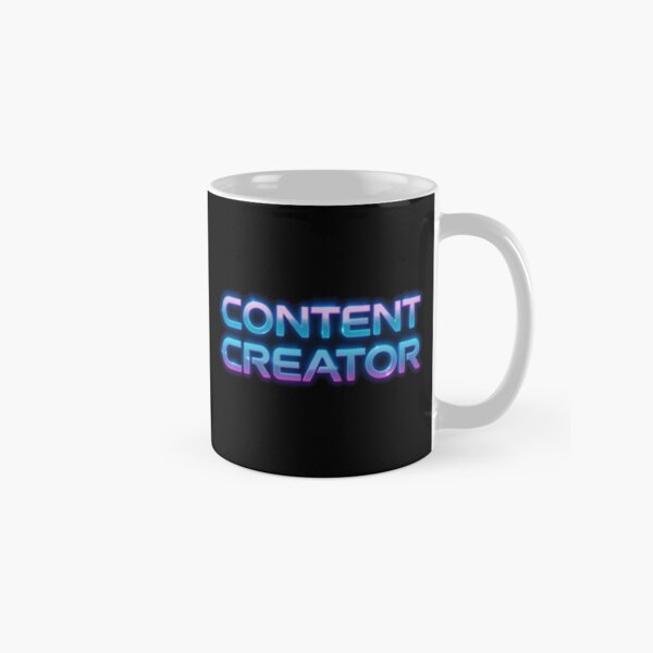 Vista previa del artículo con la obra «Creador de contenido - Edición Neón», diseñado y vendido por JesyDualContent.