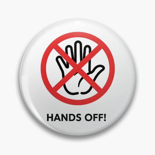 Item preview, No Touch Zone. Graphic Stop Hand Symbol for Personal Space hands off designed and sold by Oblivyum.