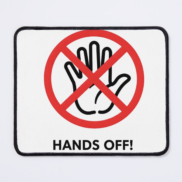 Item preview, No Touch Zone. Graphic Stop Hand Symbol for Personal Space hands off designed and sold by Oblivyum.