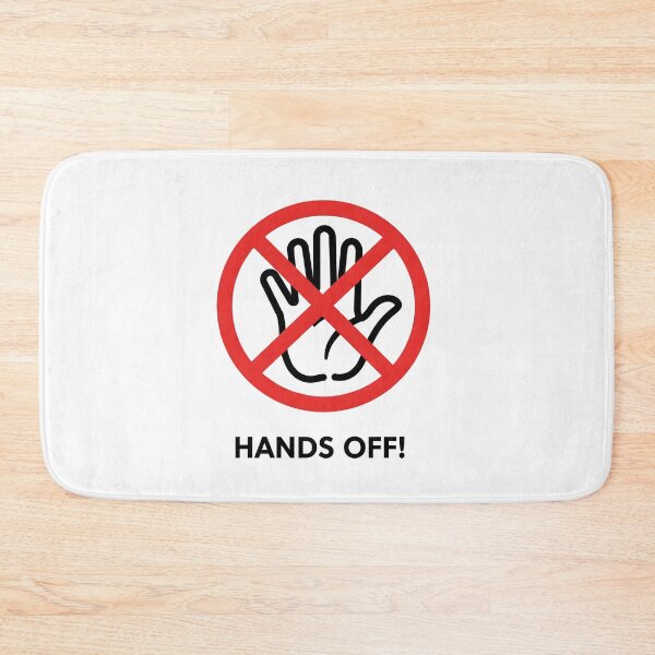 Item preview, No Touch Zone. Graphic Stop Hand Symbol for Personal Space hands off designed and sold by Oblivyum.