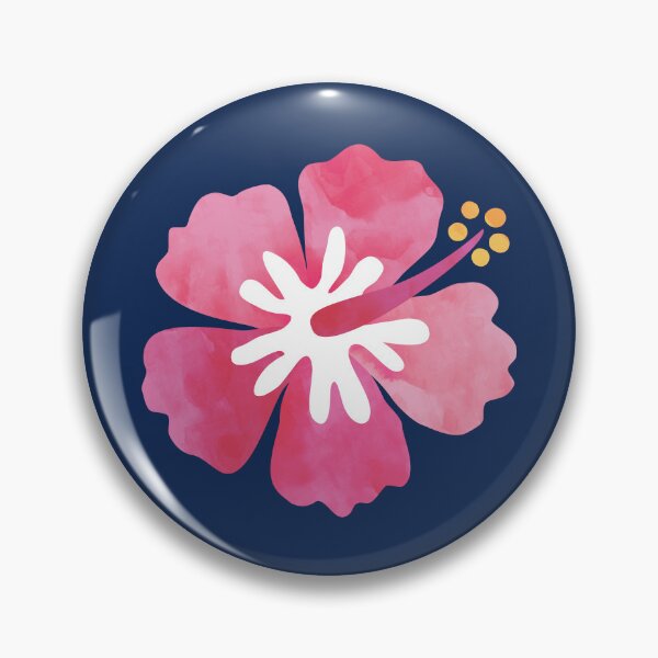 Item preview, Candy Colored Hibiscus Flowers on Navy Blue designed and sold by Daisy Beatrice.