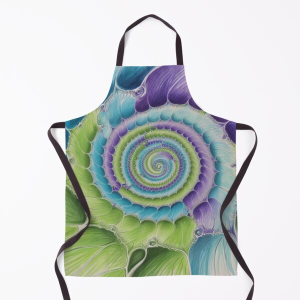 Item preview, Soothing Spiral Garden in Green, Aqua, and Lavender designed and sold by Harmonic_Layers.