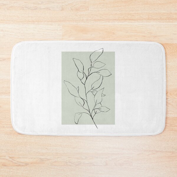 Item preview, Botanical Line Art 3, Sage Green Wall Art, Modern Minimalist Art by Synplus designed and sold by synplus.