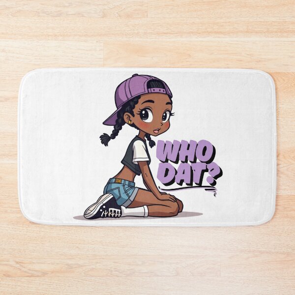 Item preview, Who Dat? | Cute Urban Cartoon Girl in Street Style Art designed and sold by QPTheeArtist.