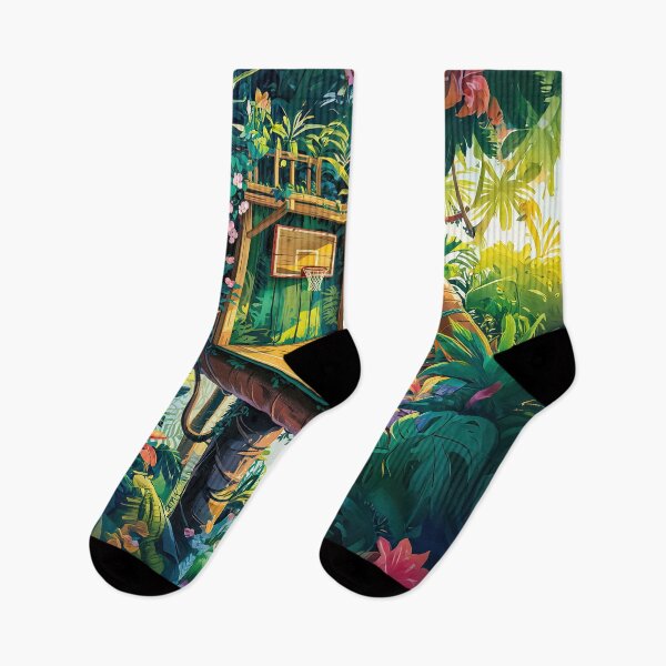 Item preview, Treehouse Jungle Basketball Court designed and sold by Home Decor Art.