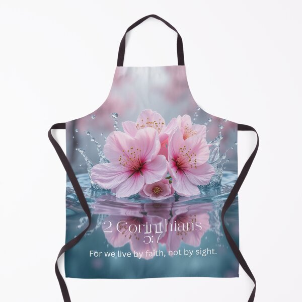 Item preview, 2 Corinthians 5:7 Cherry Blossom on Water designed and sold by Our Bible Journey.