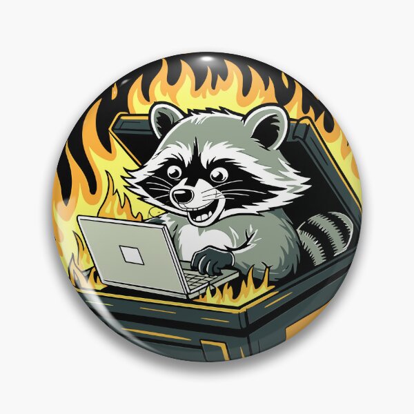 Item preview, Dumpster Fire Response Team Raccoon designed and sold by designleon19.