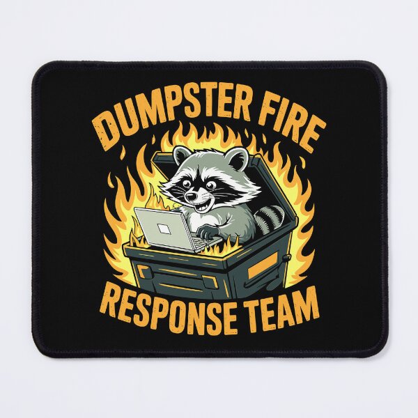 Item preview, Dumpster Fire Response Team Raccoon designed and sold by designleon19.