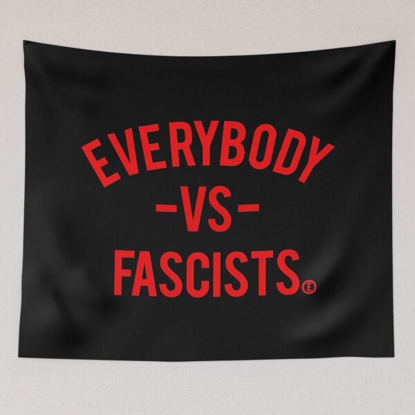Item preview, Everybody VS Fascists (circle E for equality) red designed and sold by Thelittlelord.